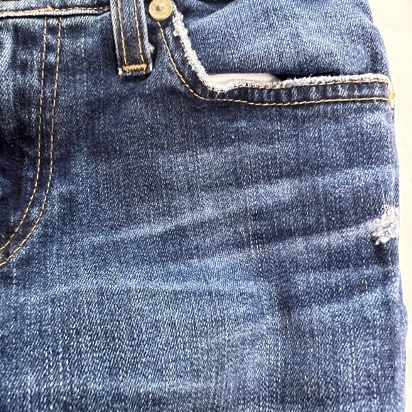 AG-Adriana Goldschmeid Jeans Womens Slim Fit Legging Ankle Size 25 Blue Distress - Picture 10 of 14